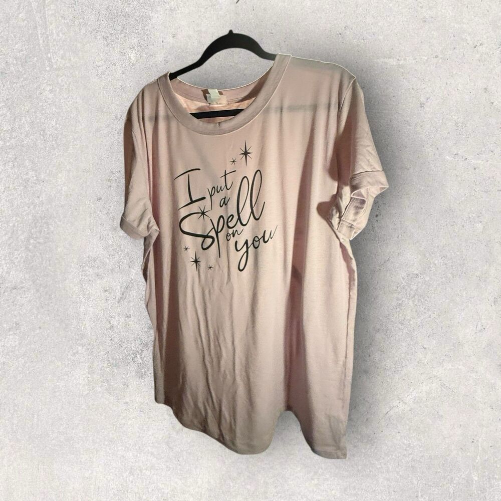 LulaRoe Liv Tshirt-Size 2XL Pink With I Put A Smell On You Print-NWT